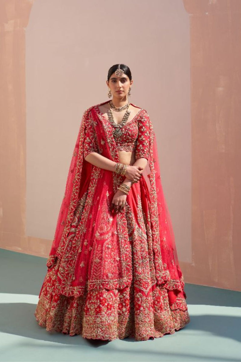VELVET Semi-Stitched Golden Antique Embroidered Exclusive Lehenga choli  with double Dupatta at Rs 17999 in Surat