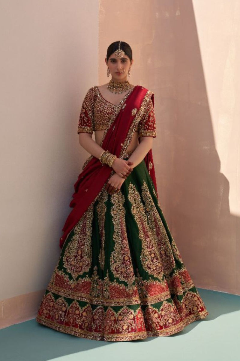 How to Color Style your Double Dupattas + some unique Color Combinations |  Latest bridal lehenga designs, Indian bridal wear, Indian bridal dress