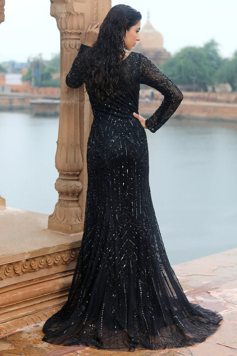 Black Mermaid Gown