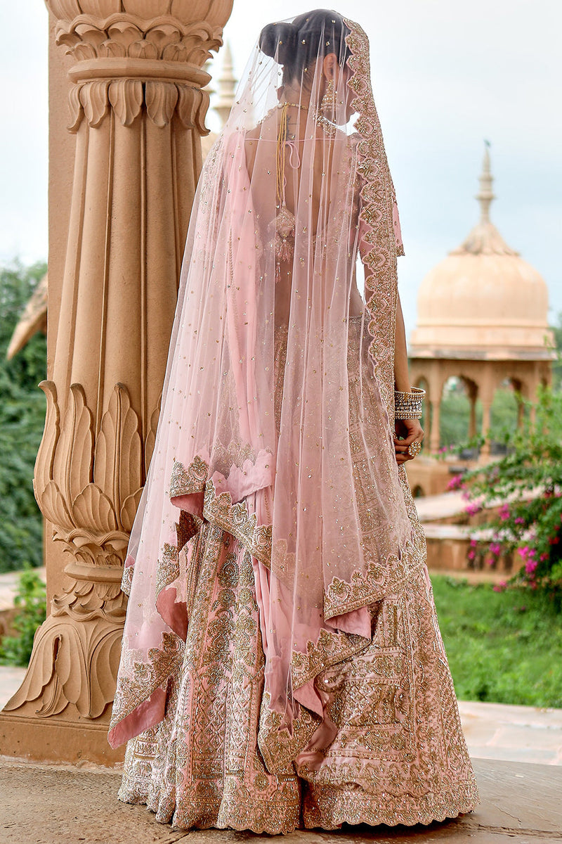 Baby Pink Bridal Lehenga Set