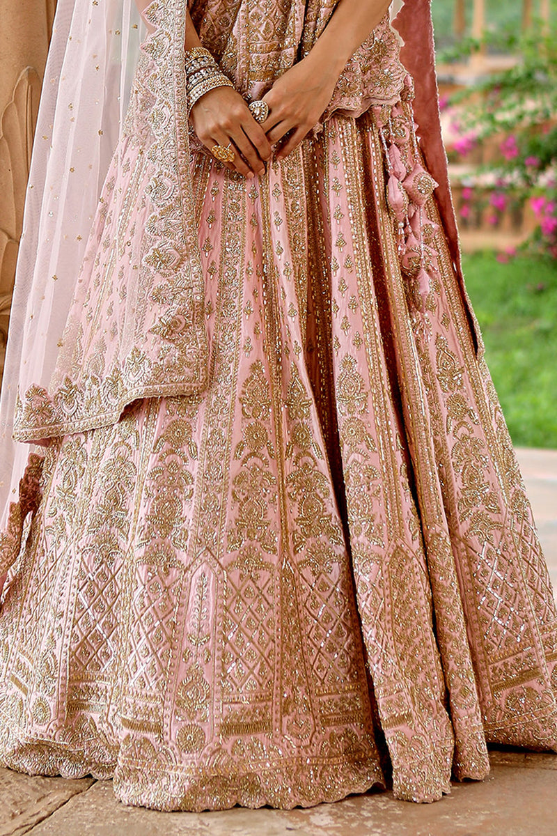 Baby Pink Bridal Lehenga Set