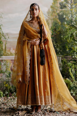 Tuscany Mustard Anarkali Set