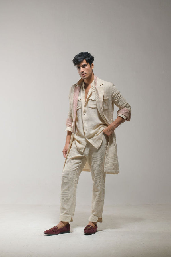 Beige Overcoat