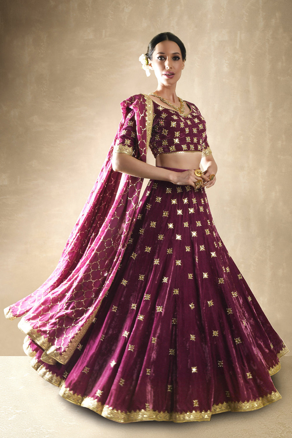 Pomegranate pink 2025 bridal lehenga