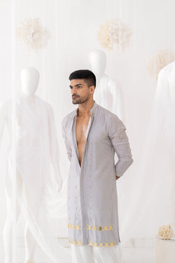 Grey Khidki Kurta Sets