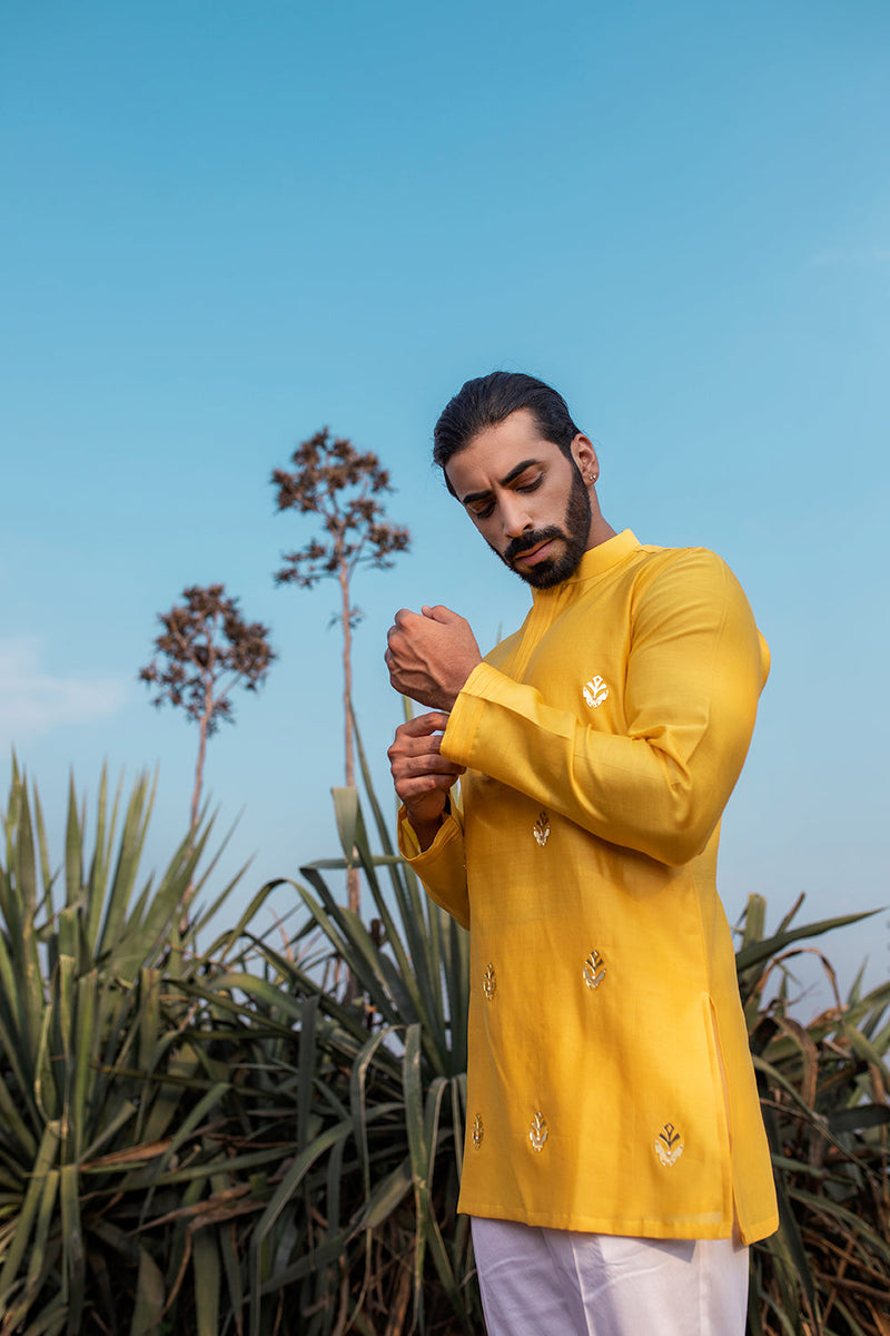 Yellow Moth Short Kurta Sets