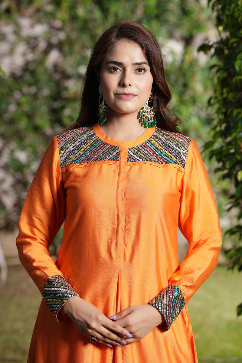 Tangelo A-Line Kurta Set